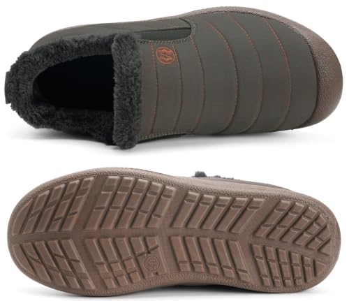 Image of Eagsouni Womens Mens Snow Boots Winter Slip On Shoes