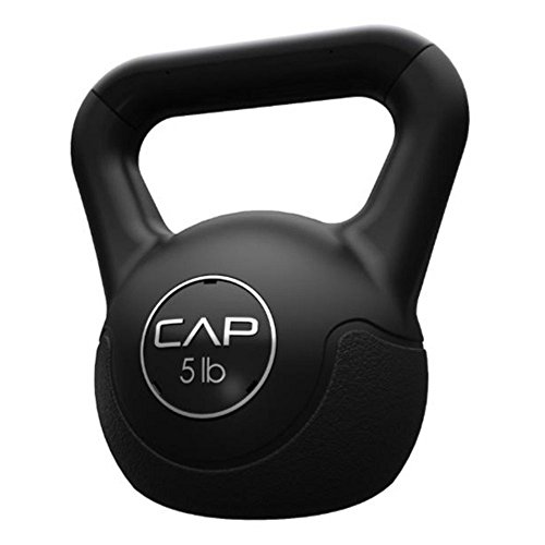 CAP Barbell Vinyl Coated Cement Kettlebell, 5 lb
