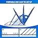 Winthai 4.8x3.7FT Soccer Rebounder Net, Quick-Switch Angle Soccer Training for Control, Passing Practice, Easy Setup Rebounder Gifts & Equipment for Kids,Teens & Adults