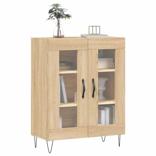 Buffet armoire chêne Sonoma au design scandinave épuré et robuste - 4