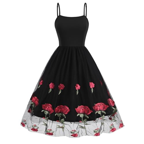 Robe brodée florale en tulle pour sublimer votre silhouette de cocktail