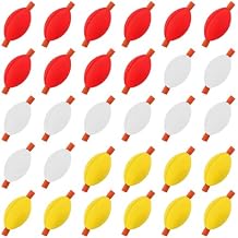 30pcs Oval Fly Fishing Floats Strike Indicators - Yellow, Red, White Teardrop Fishing Bobbers for Fly Fish Accessories Trout Offshore Saltwater Freshwater