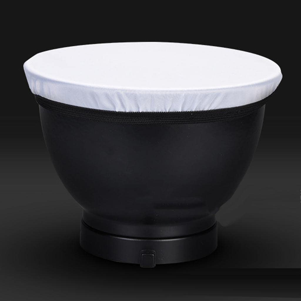 ELBME® Soft White Diffuser Cover Sock for 7'' / 18 Cm Studio Strobe Reflector Bowen Mount Reflectors-image-18