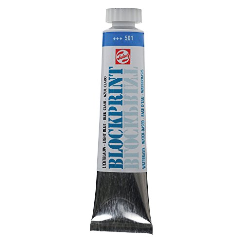 Talens - Peinture à l’eau pour gravure et linogravure - 20 ml, bleu clair, 20ml