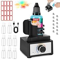 HOTUT Mini Vortex Mixer, Farbmischer mit Mixing Balls, drei Geschwindigkeits, 300-2400 U/min, Freihändig Farb Shaker, Flüssiger Vortex Shaker für Nagellack, Labor, Acrylfarben, Wimpernkleber