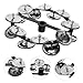 SECFOU Portable Drum Cymbal Accessory Hi-hat Tambourine Sturdy Material for Use