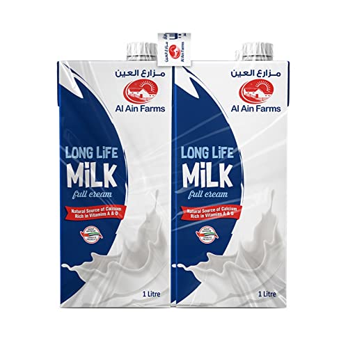 Al Ain Farms UHT Full Cream Milk, 1L x 4