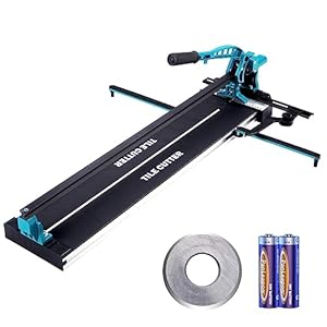 VEVOR Handmatige tegelsnijder, porseleinen keramische tegelsnijder met wolfraamcarbide snijwiel, infrarood positionering, antislip voeten, voor professionele installateurs of beginners
