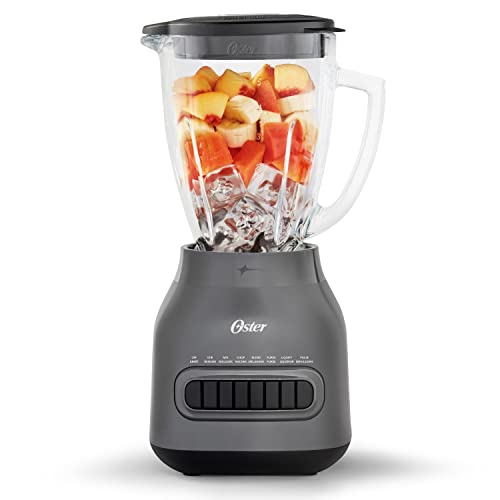 Oster Easy-to-Clean Blender with 6-Cup Boroclass Glass Jar Diamond Grey by Oster - Used condition - CA$57.64