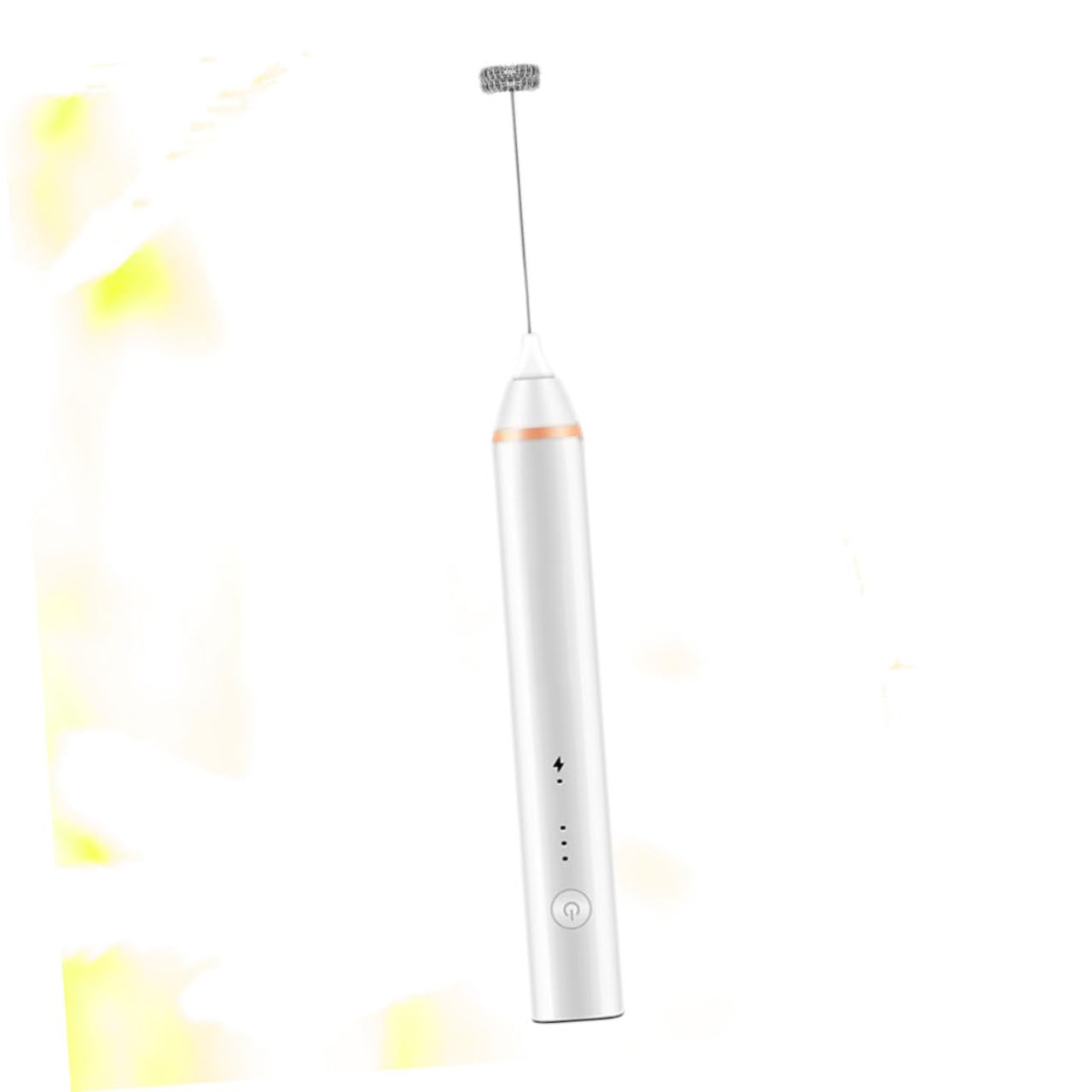 Elektrischer Milchaufschäumer USB 3-stufig Verstellbar Weiß