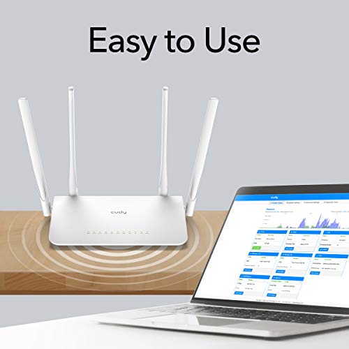 Image of Cudy WR1300 | AC1200 Gigabit Dual-Band Wi-Fi Router, 5 x 10 /100 /1000Mbps RJ45 Ports, 4 x 5dBi Fixed Antennas