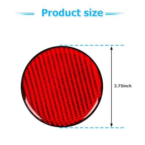 2pcs portavasos para auto fibra de carbono rojo miniatura 2