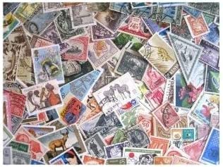 50 Adet Damgalı Dünya Posta Pulu Koleksiyonu