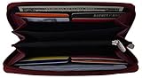 SWISS MARSHALL Women RFID Bifold Ladies Cluth Wristlet Wrist Strap Long Purse Leather Wallet...