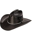 Jason Aldean Men's Asphalt Straw Cowboy Hat Black 7 5/8