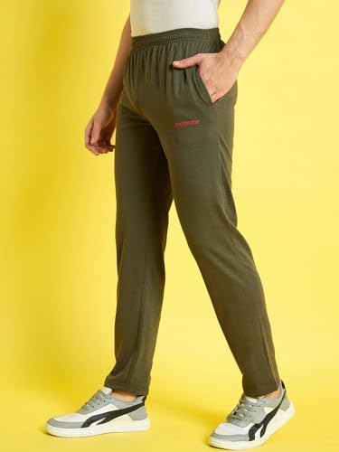 Image of bearbrother Men's Regular Fit Solid Trackpants