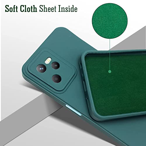 Image of Jkobi Back Cover Case for Realme Narzo 50A Prime (Inside Fiber Cloth | Smooth Matte Finish | Elegant Professional Look |Green)