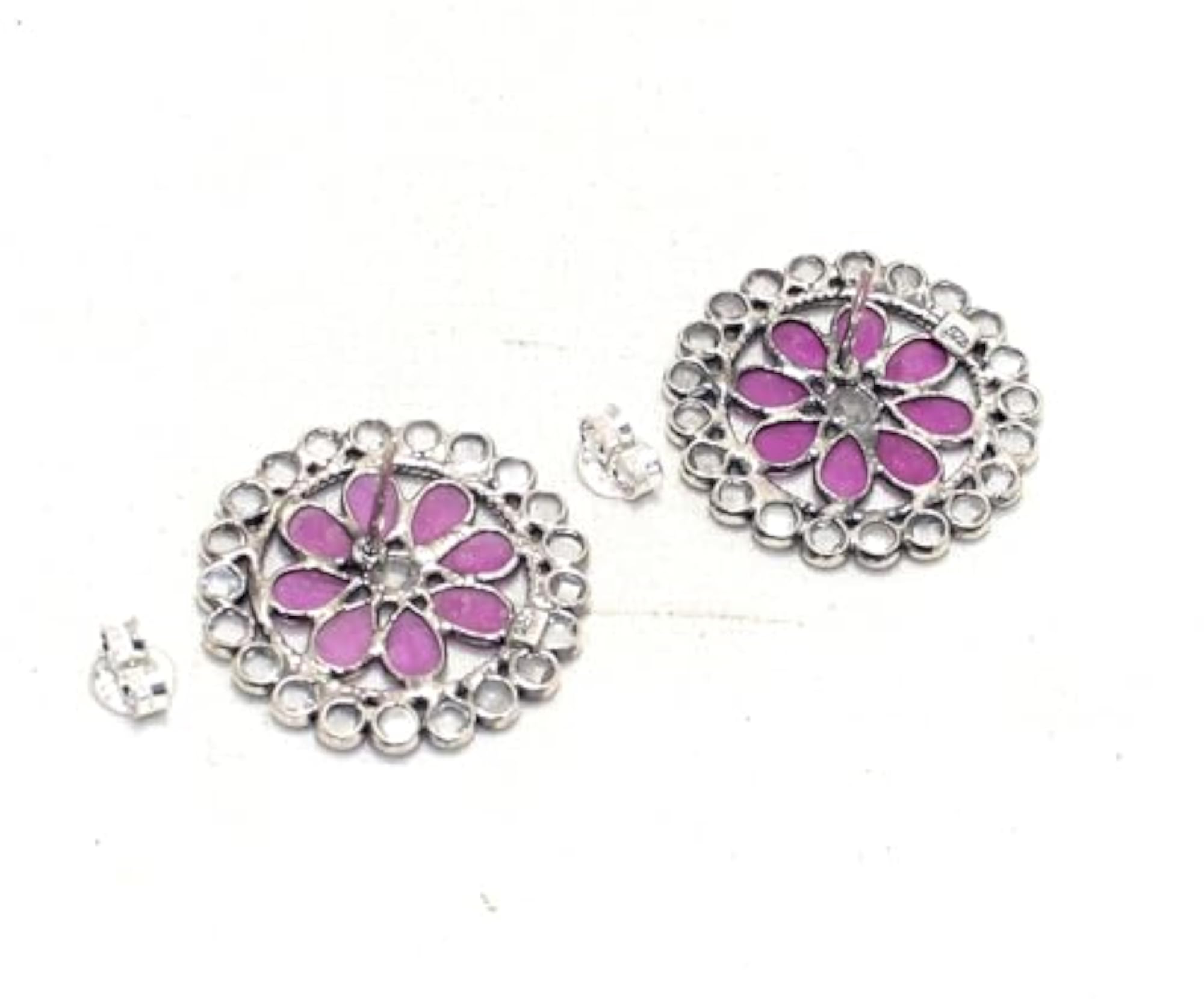 925 Sterling Silver Cubic Zirconia Stud Earrings
