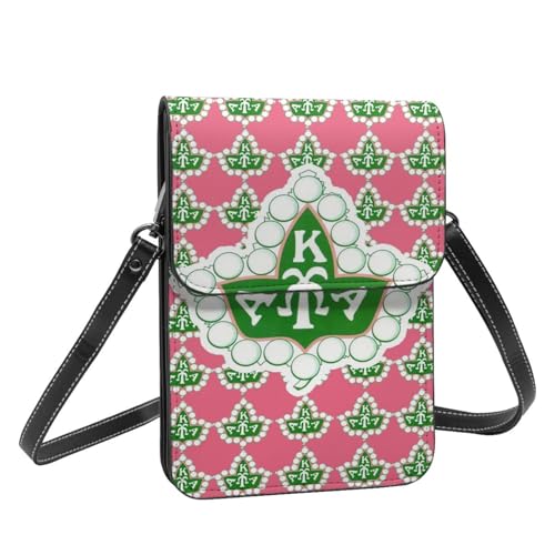 Sorority Gifts For Woman Leather Crossbody Purse Cell Phone Bags Cellphone Wallet Purse With Adjustable Shoulder Rope2