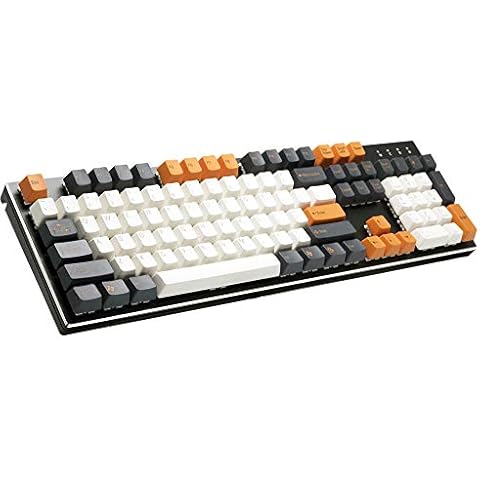 Big Chic Cherry MX Compatible Keycaps - ABS 104 Keys OEM Profile Keycaps Set with Key Puller for Cherry Switches Mechanical Keyboards US Layout (Carbon) Cover