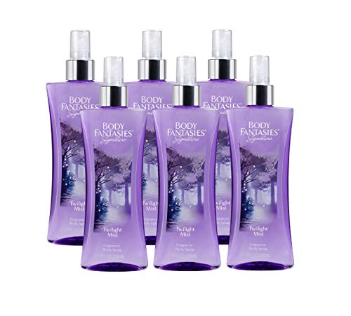 PACK OF 6 - Body Fantasies Signature Twilight Mist Fragrance Body Spray, 8 fl oz