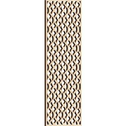Image of Resort Decorative Pierced Fretwork Wood Wall Panels, 11 3 /8 inchW x 29 3 /8 inchH x 3 /8 inchT, Birch