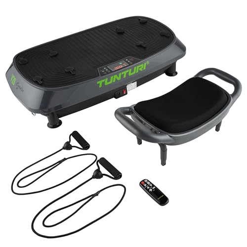 Tunturi Vibrationsplatte Cardio Fit V20 mit Schwingungen & Vibration, 3 Programme, 3 manuelle Modi,...