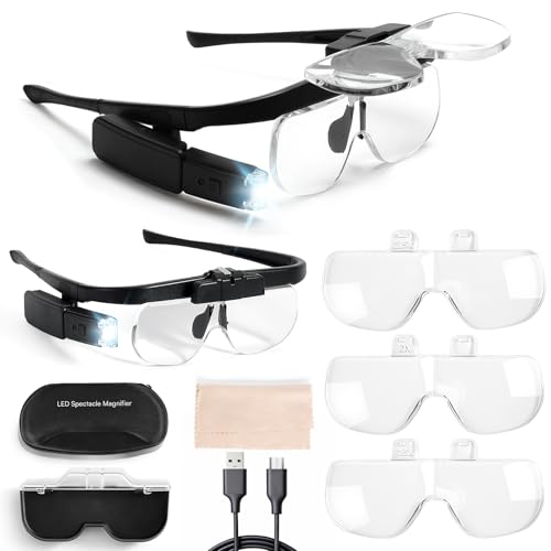 Loupes avec lumière Caydo corrigez les détails de l'art diamant