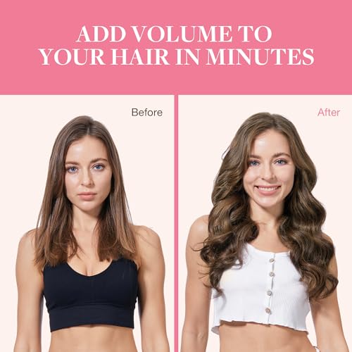 Image of GOO GOO Clip in Hair Extensions Real Human Hair, Remy Human Hair Extensions Clip ins for Women, Natural Human Hair, 20inch 150g 9Pcs, 2 /6 /2 Balayage Dark Brown to Chestnut Brown