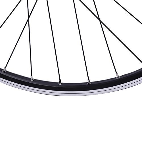 Mountain Bike Wheelset 29 Inch Dual Disc Mountain Bike Wheels, Aluminum Alloy Rim Quick Release Front Rear Black Flat Spokes Mtb Wheelset, Fit 7-11 Speed Cassette (Black Hub) #TOP4