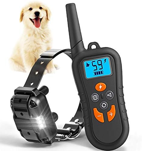 Xvolt Bark Collar Dog Bark Collar Rechargeable with Beep Vibration and No Harm Shock,Rainproof,5 Levels of Sensitivity, Anti Barking Collar for Mini Small Medium Large Dogs