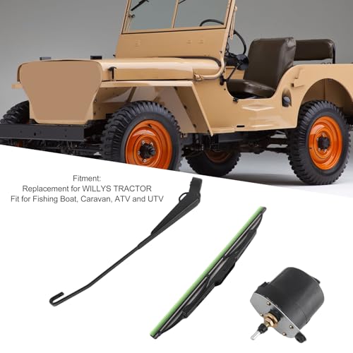 Image of 12V UTV Wiper Motor for 01287358 0390506510 7731000001, ATV Wiper Motor, Strong Power for Fishing Boat ATV UTV
