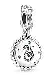 CHARMY'S Charm - Abalorio de plata de ley 925 con diseño de las casas de Harry Potter para pulsera estilo Pandora, Plata de ley, Circonita cúbica