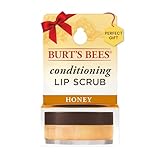 Burt's Bees Overnight Lip Sleeping Mask Stocking Stuffers, Exfoliating Scrub Restores, Hydrates & Smooths Dry Lips to Reduce Fine Lines, Honey Infused Exfoliator Formula, Conditioning Honey, 0.25 oz.