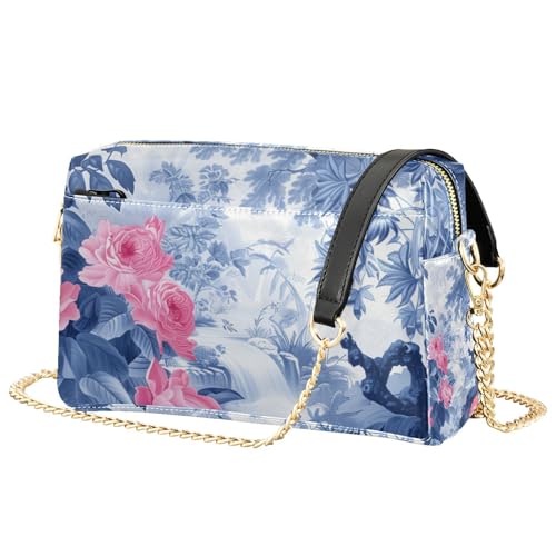 Chinese Cultural Style Secret Garden Crossbody Bags for Women PU Leather Crossbody Purse Small Shoulder Handbag Purses for Girls2