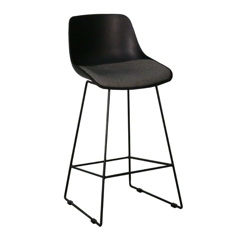 Tabouret de bar de cuisine TUSUOD chaise haute bois et métal de bar