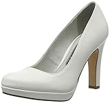 Tamaris Damen 22426 Pumps, Weiß (White MATT 108), 36 EU