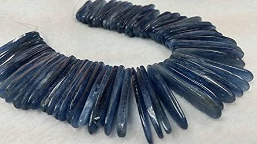 Kyanite bleue perles tranches lisses 2mm pour création bijoux 20cm - 3