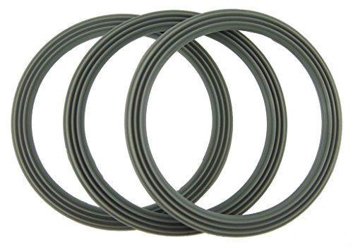 3 Pack Liquidiser Sealing Base Ring Ridged Compatible with Kenwood Most Models - Replacement Gasket