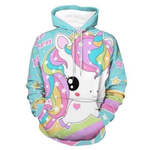 Hoodie licorne arc-en-ciel UMENG idéal pour vos journées cocooning
