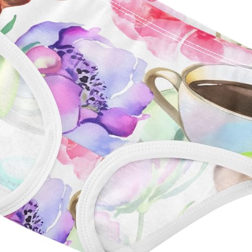 Fun Girls Underwear Toddlers 2t Cotton Panties Little Girl Watercolor Parisian Eiffel Tower Briefs Undies Kids4