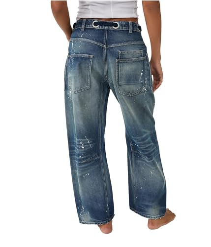 Image of Free People Moxie Low Slung Pull-On Barrel