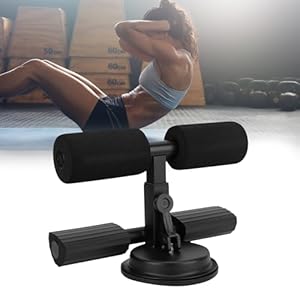 YUNYODA Sit Up Bar Buiktrainer, Sit Up Assistant, sport, buikspiertrainer, zelfzuigende zitstang, in hoogte verstelbaar, sit-up-stang, hulp assistent met zuignappen voor thuis en op kantoor