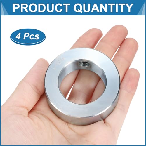 Collier de serrage à vis en acier léger pour fixation de tubes de 4,8 cm - Lot de 4 - 4