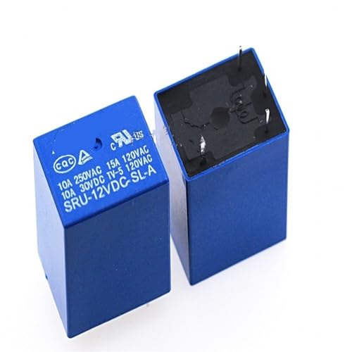 Relés de potencia SRU-12VDC-SL-A de 15A 120VAC para automatización del hogar y reparación 5 uds