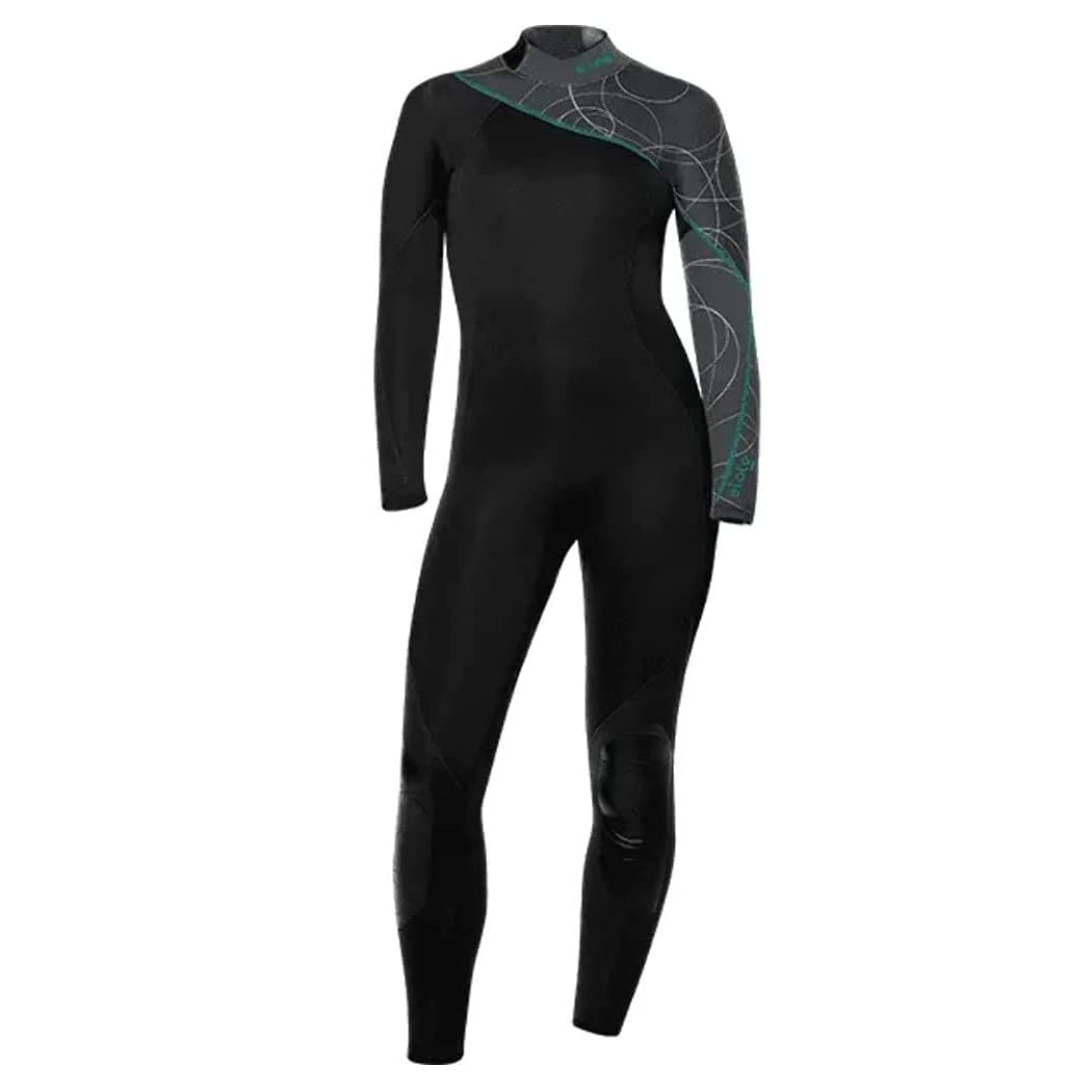 BARE 7MM Women's Elate Full Wetsuit | Comfortable high Stretch Neoprene Material | Long Sleeve | Great for All Watersports, Scuba Diving and
