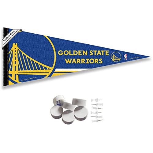 Fanion Golden State Warriors fixations murales drapeau basket USA deco