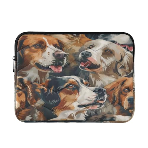 Funda para portátil 13-14 pulgadas con diseño de perros