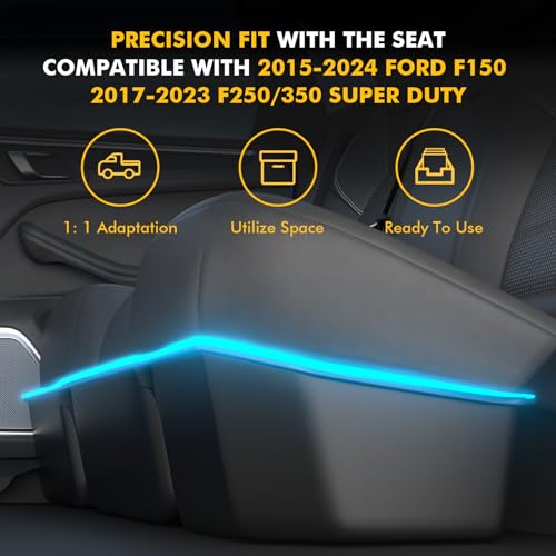 image for MIKKUPPA Under Seat Storage Box - Compatible with 2015-2024 Ford F150 