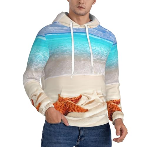Sweat à capuche polyester EdWal imprimé océan et sport pour homme et femme